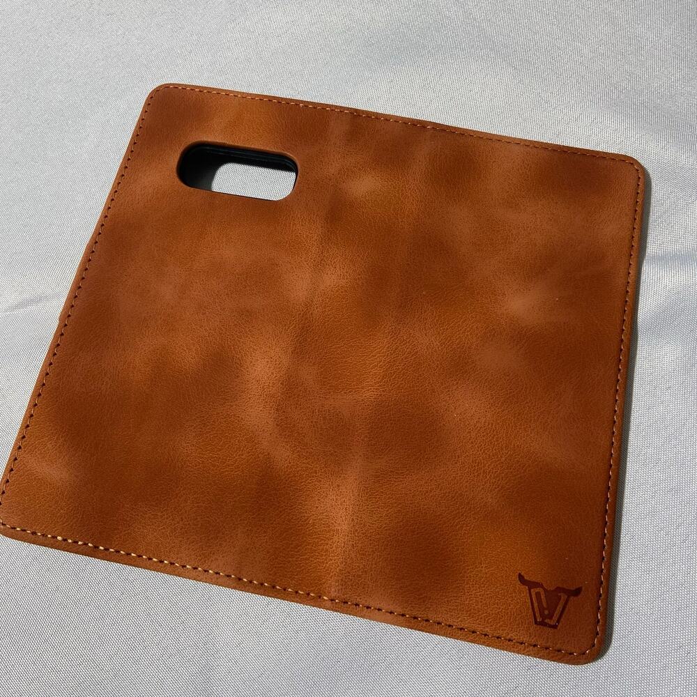 PU Leather wallet Phone case for Samsung S10e Light Coffee